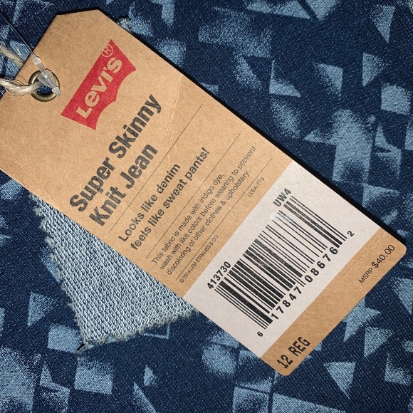 Levi's Other - NWT GIRLS LEVIS SUPER SKINNY KNIT JEAN